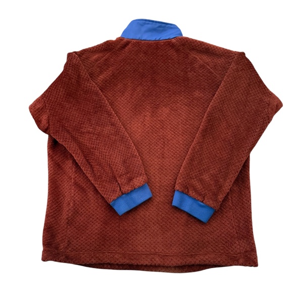 Cotopaxi Capitan Highloft Fleece Pullover XXL Brick Blue Snaps Kangaroo Pocket - Picture 6 of 9